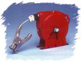 Static discharge reel and plier clamp