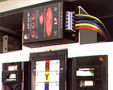 ESP 415 M1 installed within a mains distribution panel