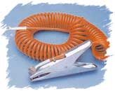 Static earth lead and heavy duty clamp