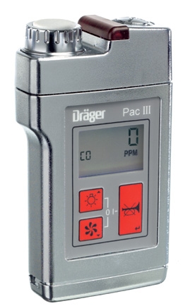 Drager Pac III Hygiene 4530011 Permissible Gas Monitor Detector Sensor 