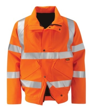 Orbit International GB3FWTR Rhine Gore-Tex Hi Vis Orange Workwear Trousers 
