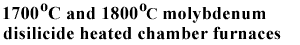 molybdenum disilicide heated chamber furnaces