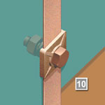 Bonds to metalwork