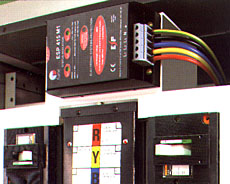 ESP 415 M1 installed within a mains distribution panel