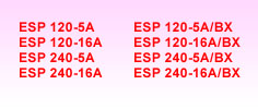 ESP units for 5 amp and 16 amp mains supplies