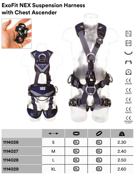 3M DBI Sala ExoFit NEX Suspension Harnesses