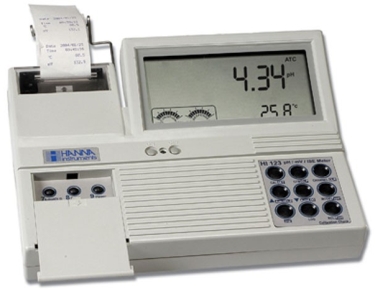 HI-123 pH/ ISE Bench Top Meter with Built-in Printer [HI-123]