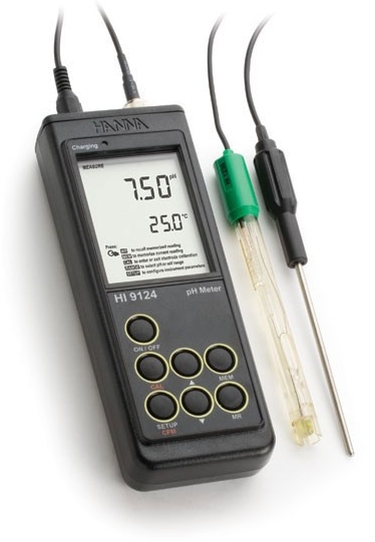 HI-9124N Handheld pH Meter with Enhanced Design [HI-9124N]