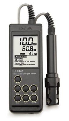 HI-9147-10 Dissolved Oxgen Meter for Fish Farming, 10m Probe [HI-9147-10]