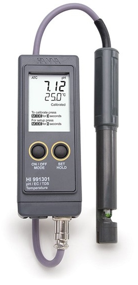 HI-991301N High Range EC, TDS, pH and °C Meter [HI-991301N]